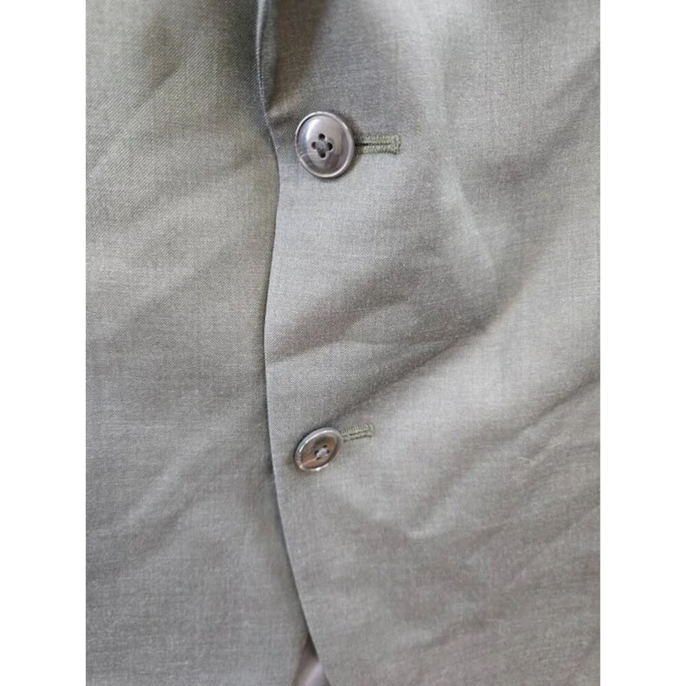 Michael Kors Classic-Fit Wool-Blend Suit Separate Jacket Men's 46R Olive L/S